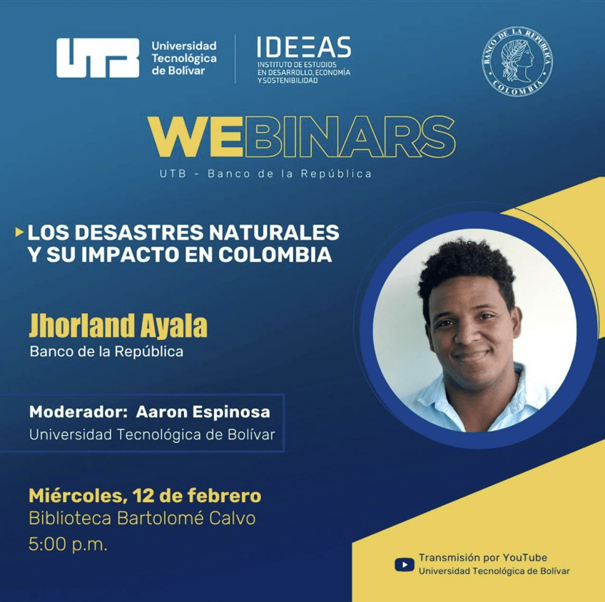Webinar: natural disasters and their impact in Colombia.